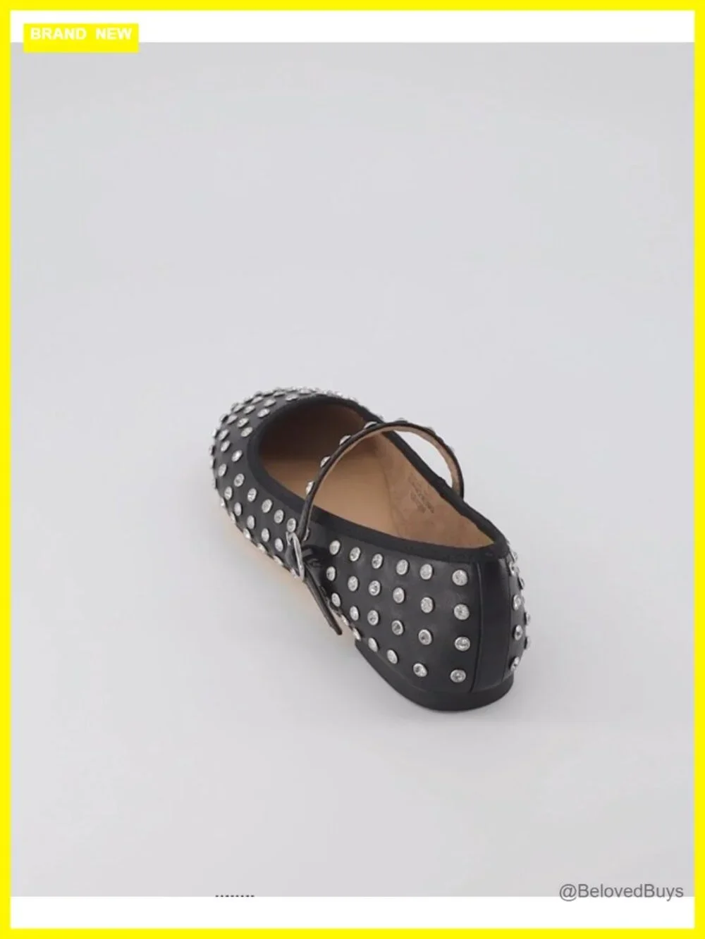 Cushionaire Flashy Women's Studded Mary Jane Flats Faux Leather Memory Foam